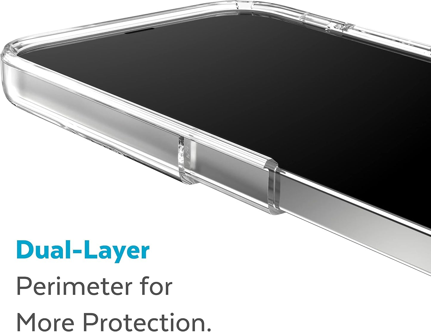 Speck Candyshell Pro for iPhone 14 Pro Hard Case Built for MagSafe Clear