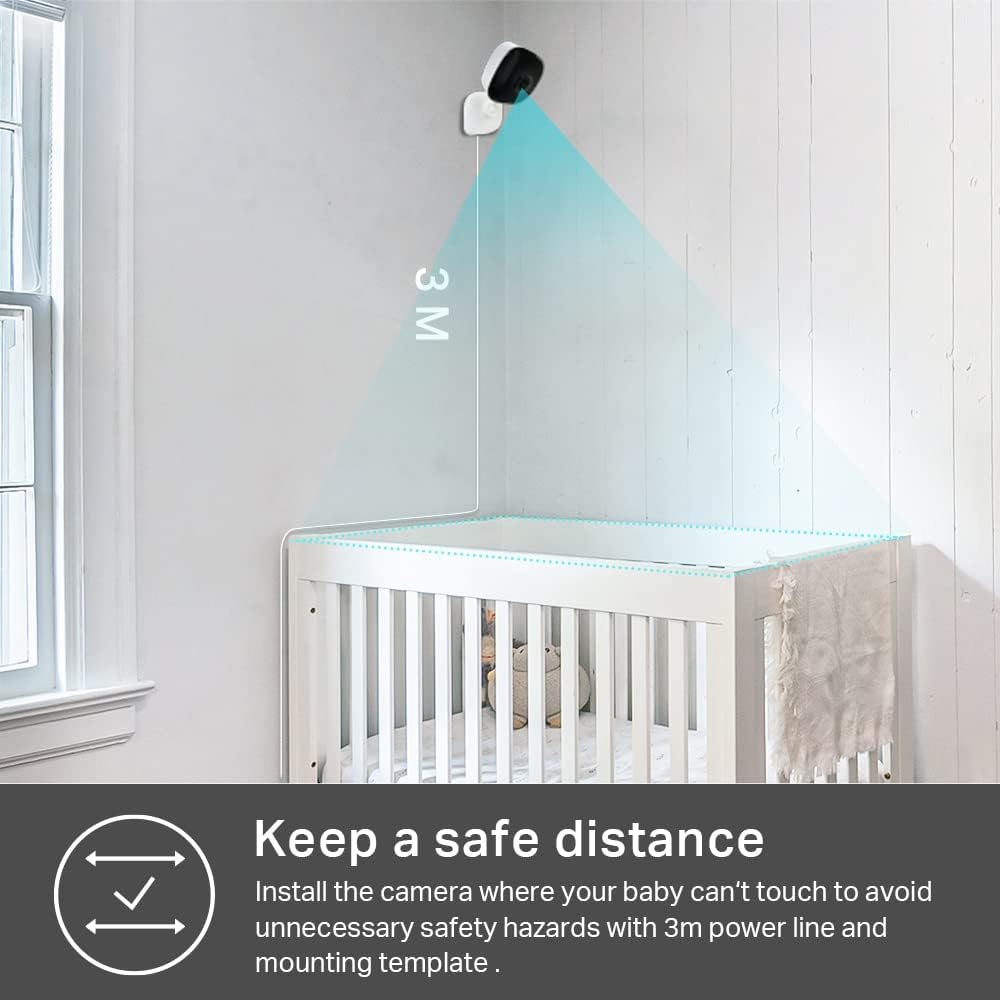 Kasa Smart 2K QHD Indoor Security Camera, Person/Baby Crying/Motion (OPEN BOX)