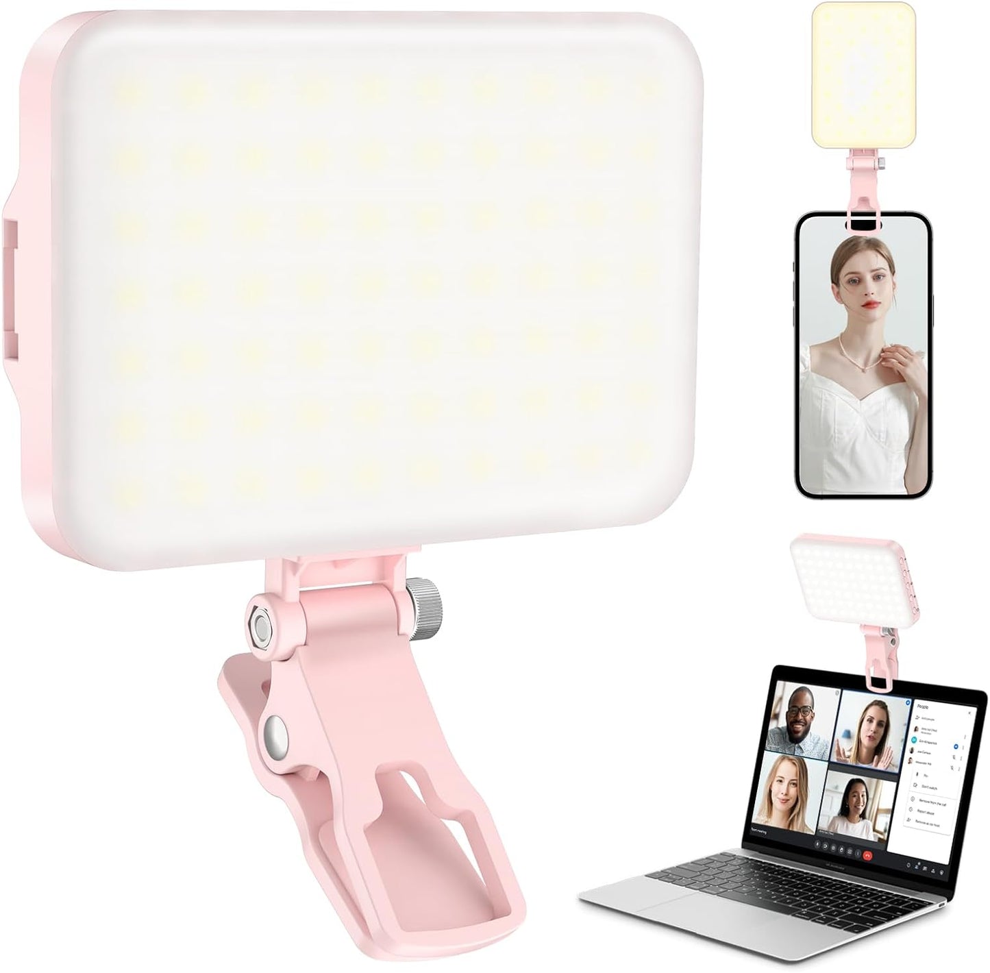 ALTSON 60 LED Portable Selfie Light Video Conference Lighting with Clip (OPEN BOX)