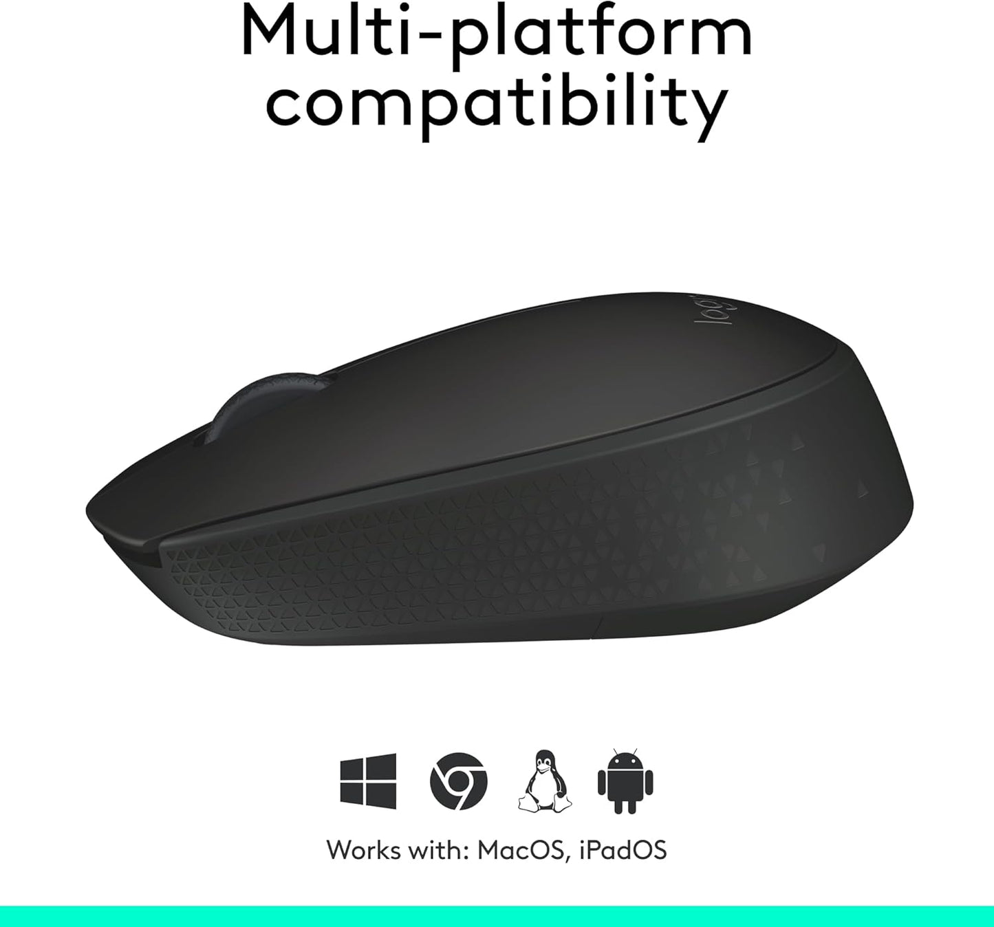Logitech M170 Wireless Mouse for PC, Mac, Laptop, 2.4 GHz with USB Mini Receiver (OPEN BOX)