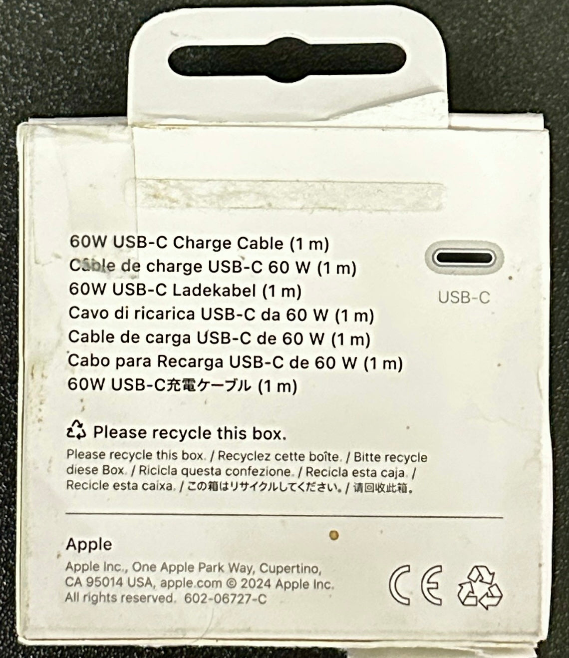 Apple Woven USB-C Charging Cable 60W (1M)