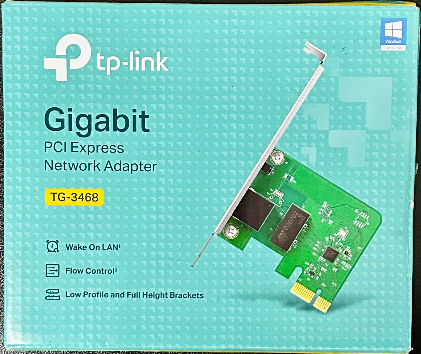 TP-Link TG-3468 Gigabit PCIe Ethernet Network Card Win10/11