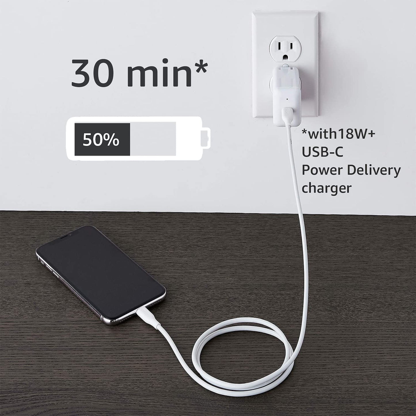 Amazon Basics USB-C to Lightning ABS Charging Cable (OPEN BOX)