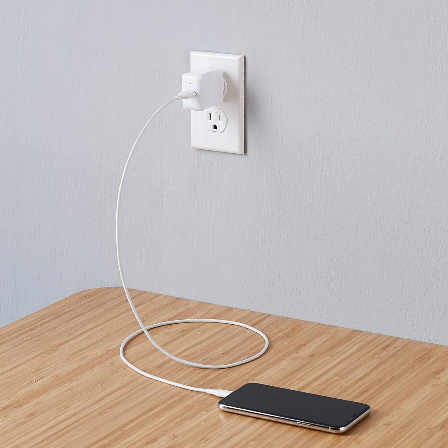 Amazon Basics 2-Pack 12W USB-A Wall Chargers – Portable Universal Phone Charger