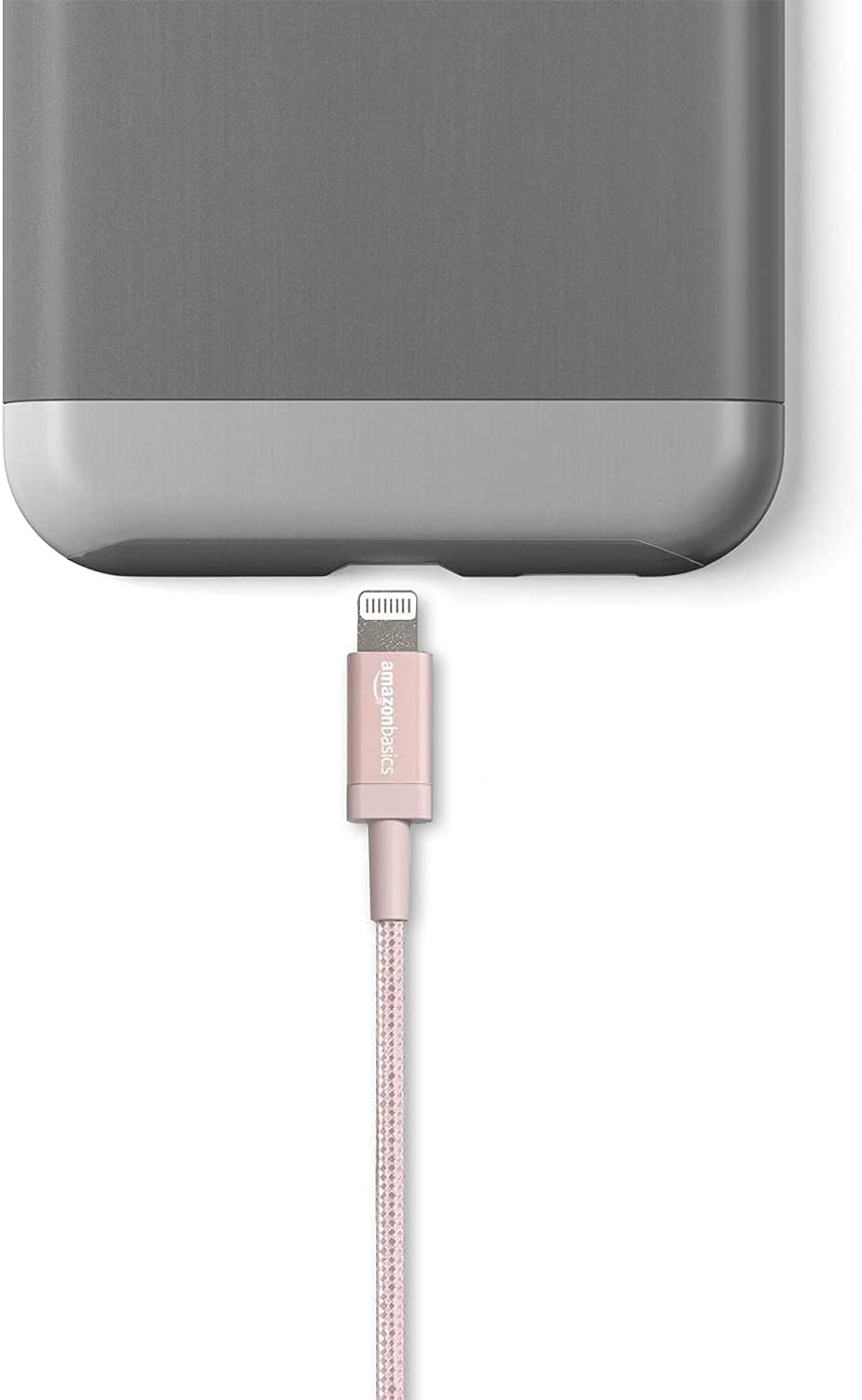 Amazon Basics Nylon USB-A to Lightning Charger 3/6 FT