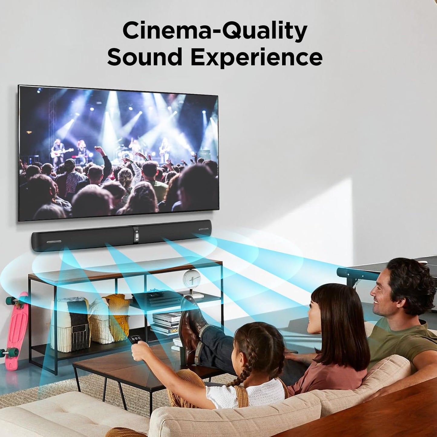 Assistrust Soundbar for Smart TV/PC/Projector – Bluetooth/ARC/Optical/AUX