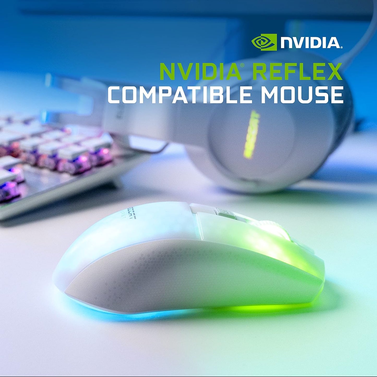 ROCCAT Burst Pro Air Wireless RGB Gaming Mouse - White