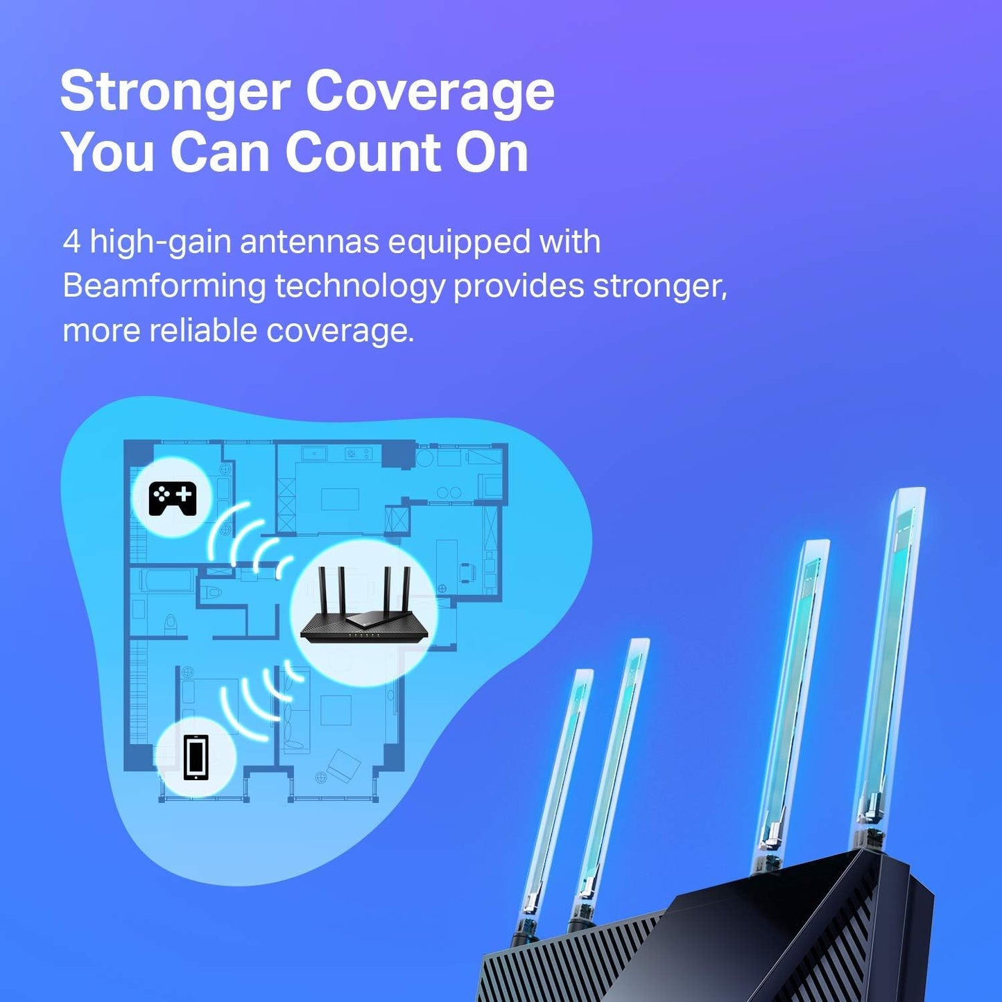 TP-Link AX1800 WiFi 6 Router V4 (Archer AX21) – Dual Band