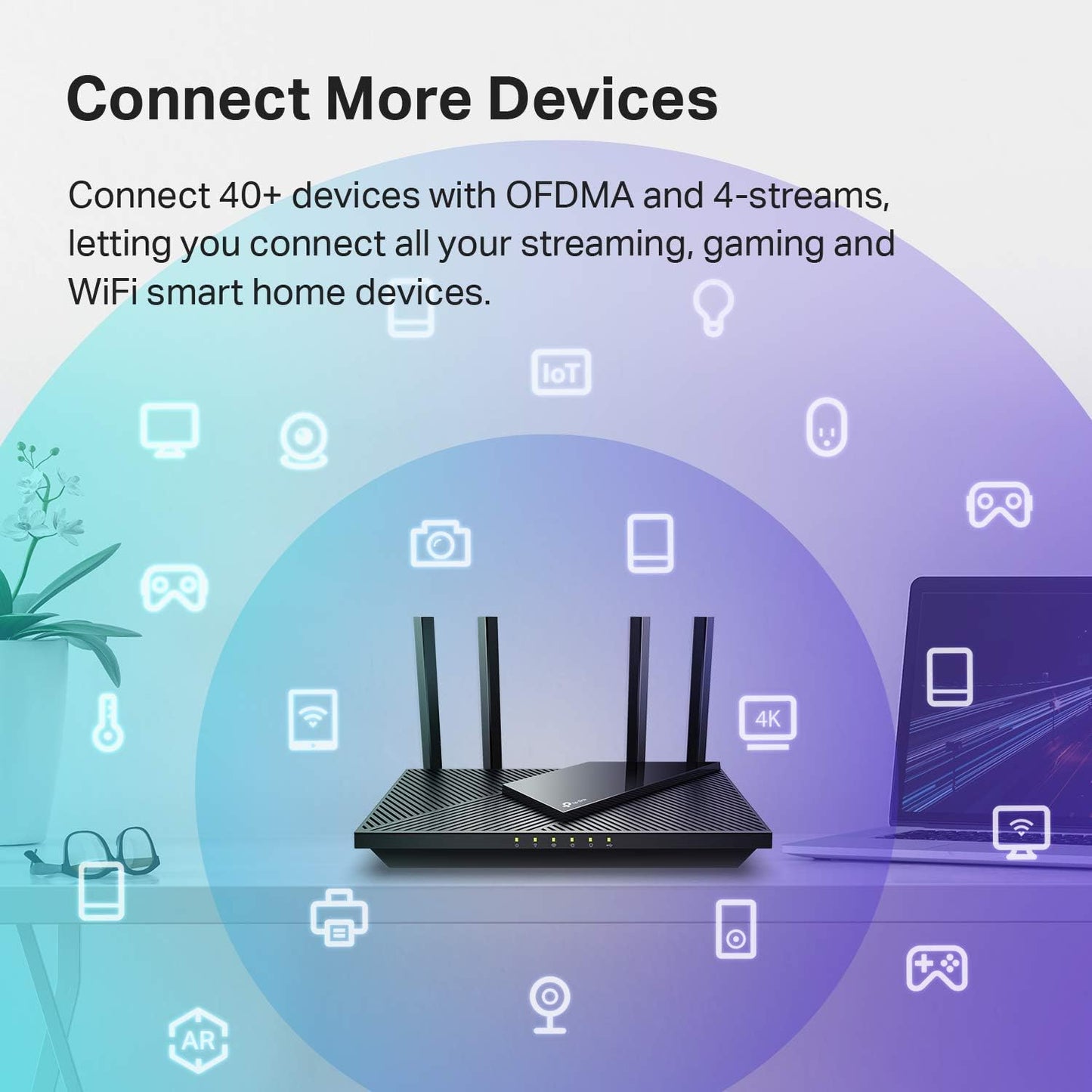TP-Link AX1800 WiFi 6 Router V4 (Archer AX21) – Dual Band