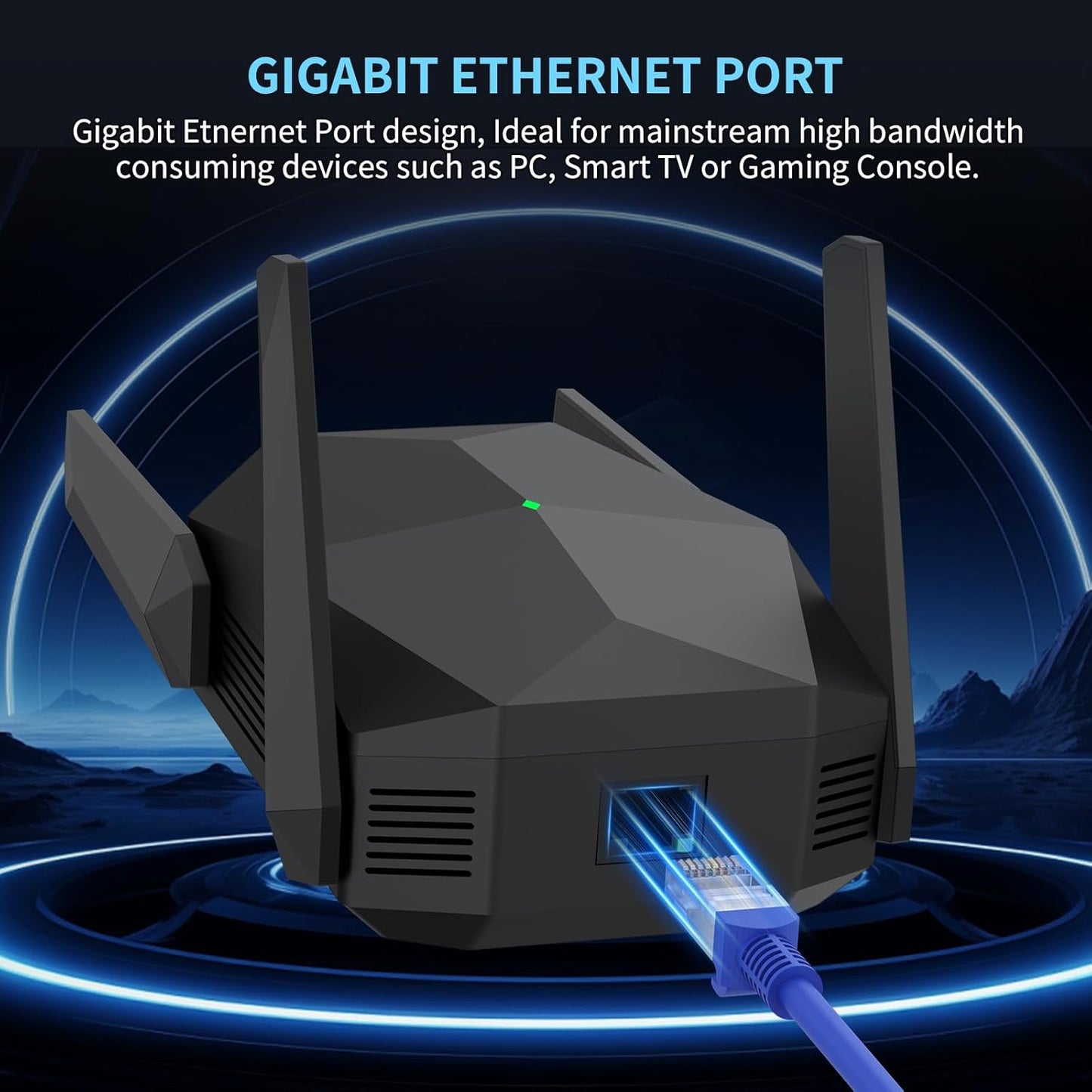 INGABIS Newest AX3000 WiFi 6 Range Extender (Open Box)