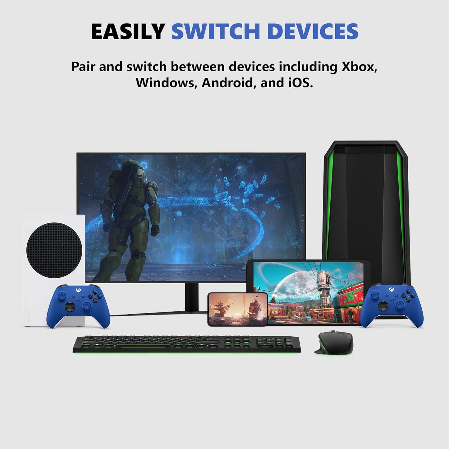 Microsoft Xbox Wireless Controller - Shock Blue (NO BOX)