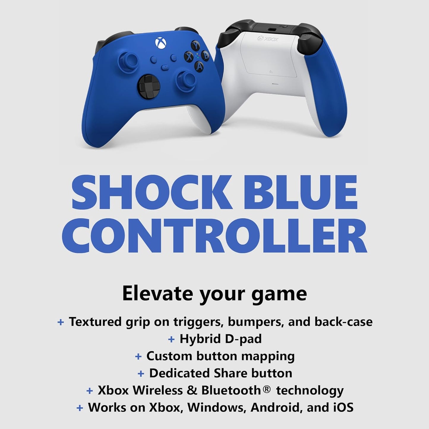 Microsoft Xbox Wireless Controller - Shock Blue (NO BOX)