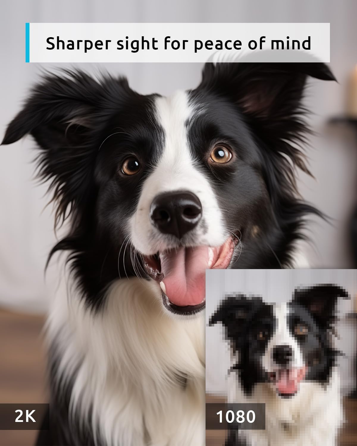 Blurams Indoor Camera 2K, Security Camera, 360° Pet Camera for Home (OPEN BOX)