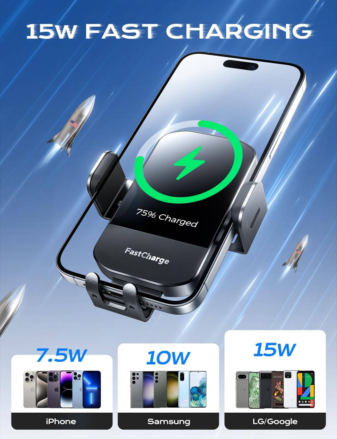 CHGeek Wireless Car Charger 15W Fast Charging CB-1005 (OPEN BOX)