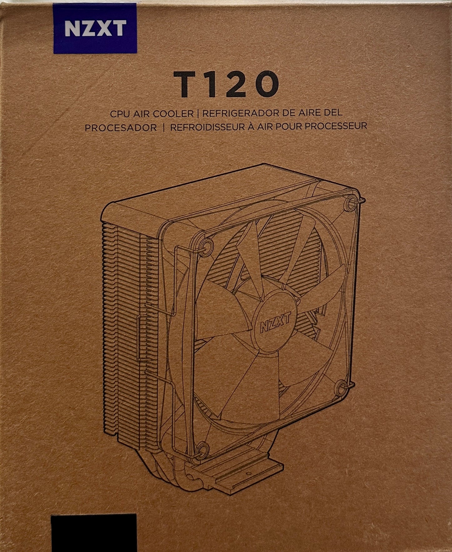 NZXT T120 CPU Air Cooler - RC-TN120-B1