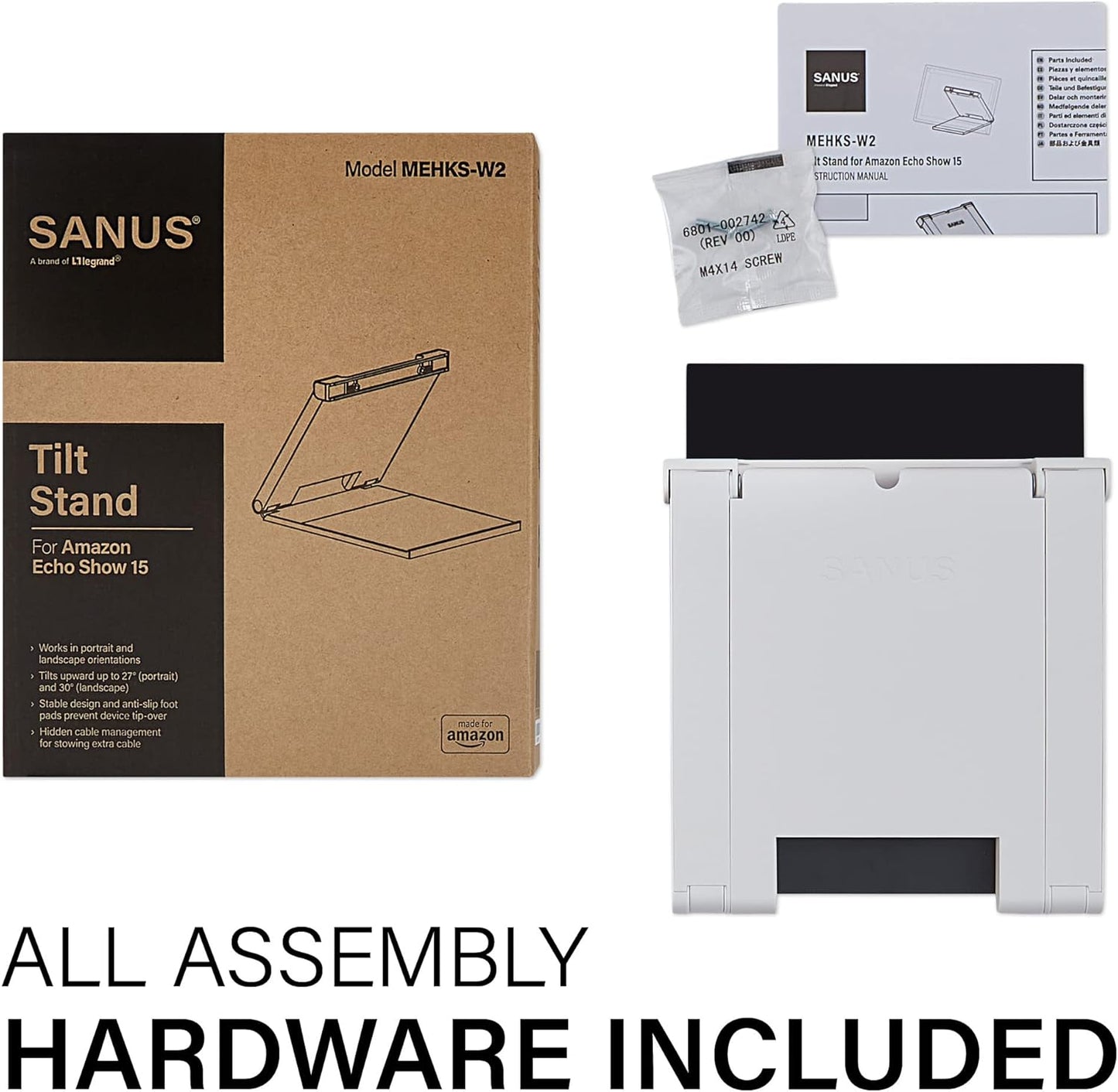 Tilt Stand For Amazon Echo Show 15" (OPEN BOX)