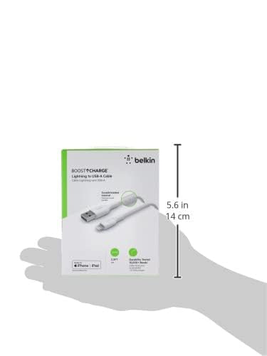 Belkin BoostCharge 6.6ft Braided USB to Lightning Cable (OPEN BOX)