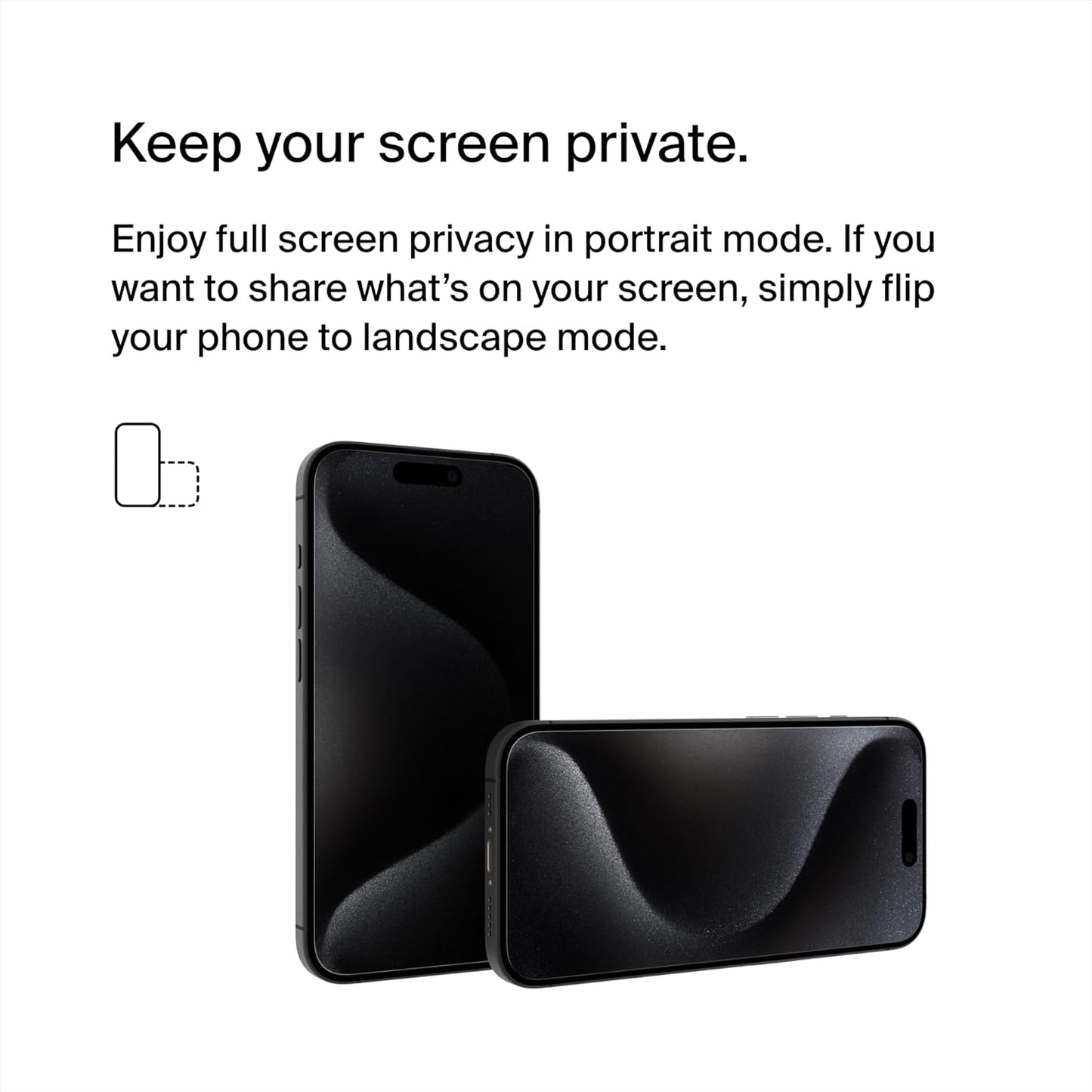 Belkin ScreenForce Privacy Tempered Glass for iPhone 15 Pro