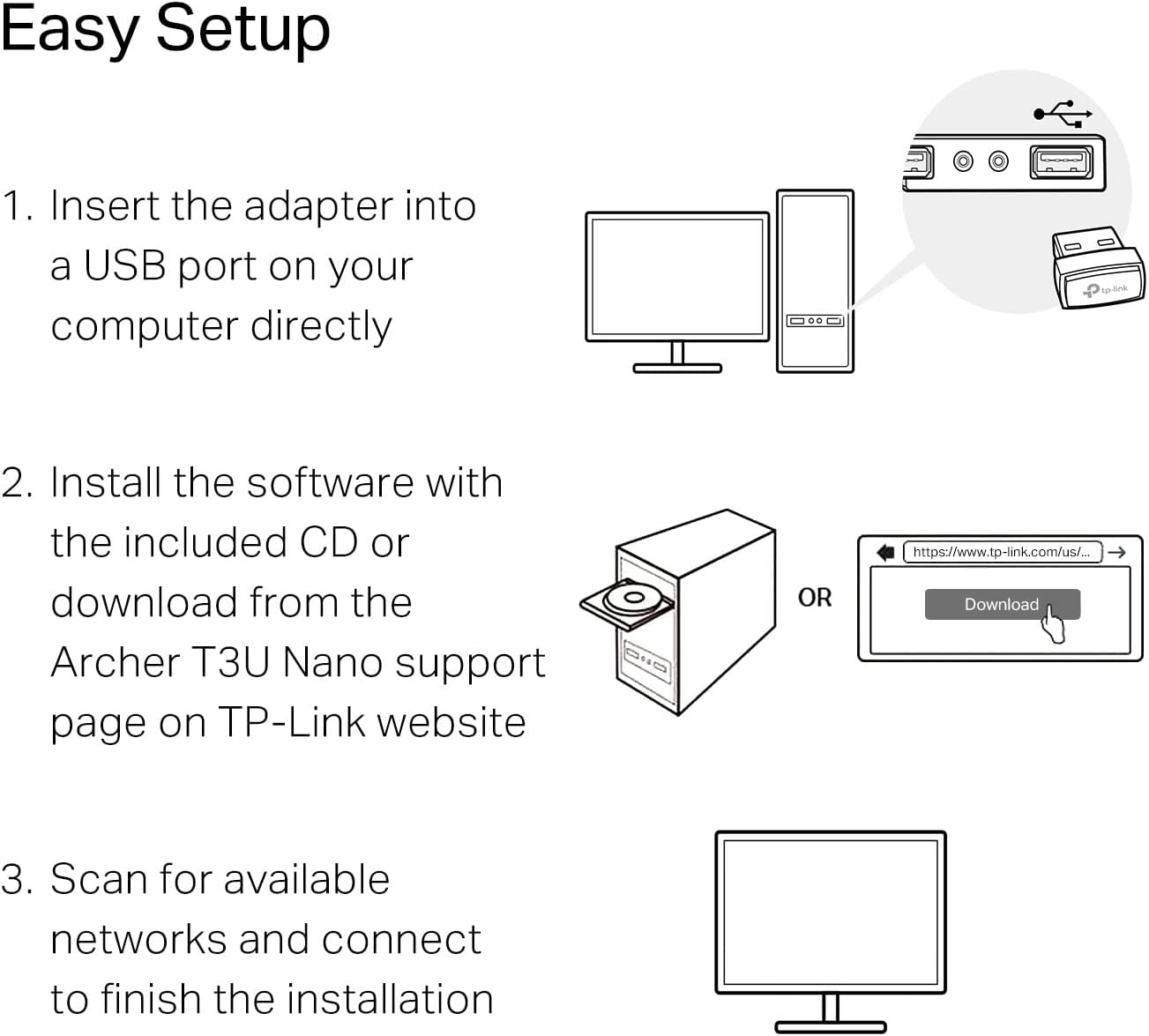 TP-Link Archer T3U Nano USB WiFi Adapter – AC1300