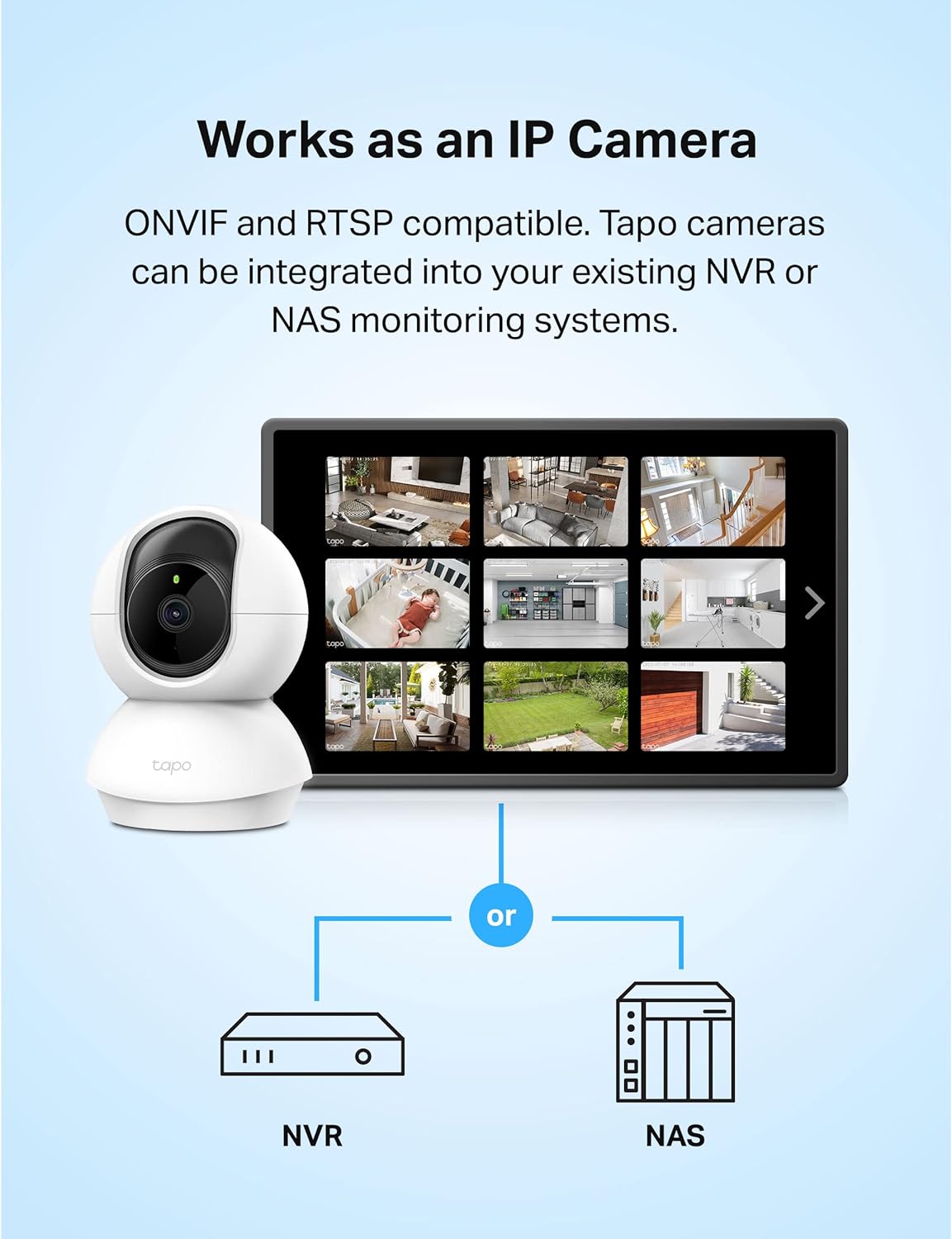 TP-Link Tapo 2K Pan Tilt Security Camera Baby Monitor Dog Camera C210 (OPEN BOX)
