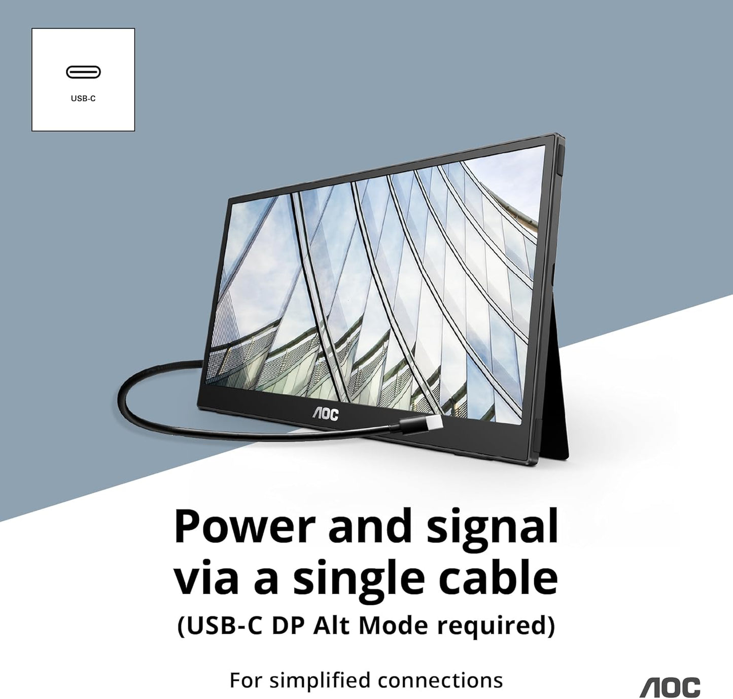 16T3EA 16'' Class USB-C Ultra-Slim Portable Monitor with IPS Panel (OPEN BOX)
