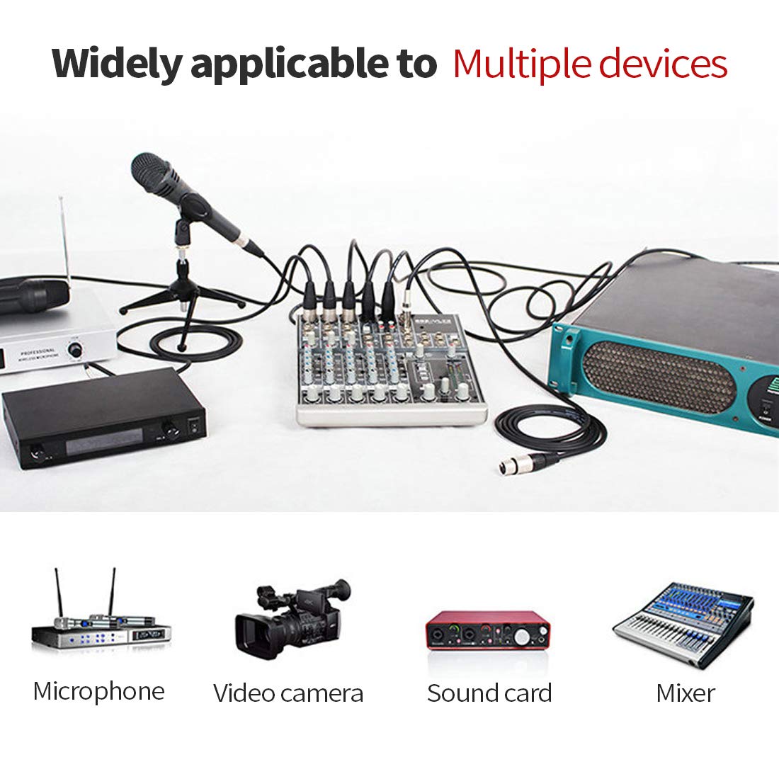 Yuchenfeng 14AWG RCA to Bare Wire Cable – Gold-Plated OFC Zero-Noise 16.4FT