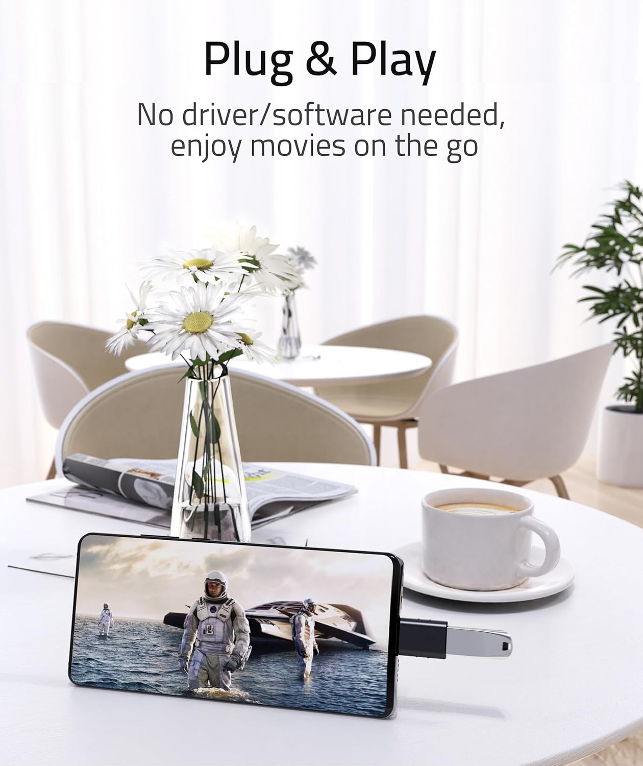 Syntech USB C to USB Otg Adapter Pack Of 2 Space Grey