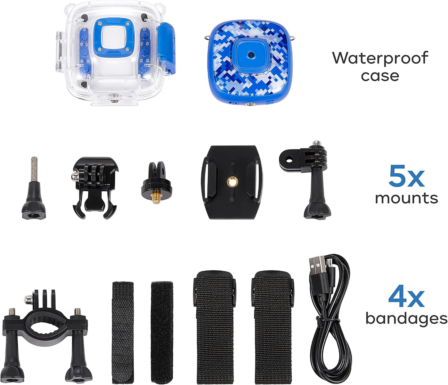Vivitar Kids Tech Ultimate Kids Action Camera Blue (OPEN BOX)