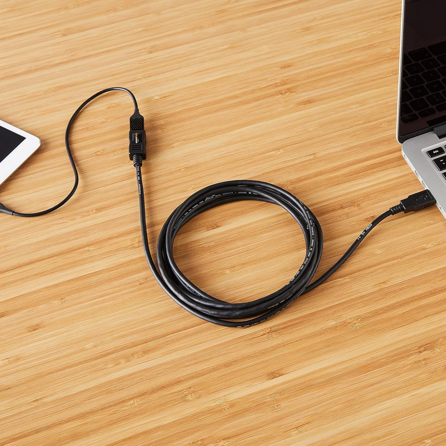 Amazon Basics USB 2.0 Extension Cable A-Male to A-Female 9.8 Feet (OPEN BOX)