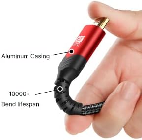 JSAUX 8K HDMI 2.1 Cable 2-Pack (6ft) Ultra High Speed 48Gbps Braided Cord