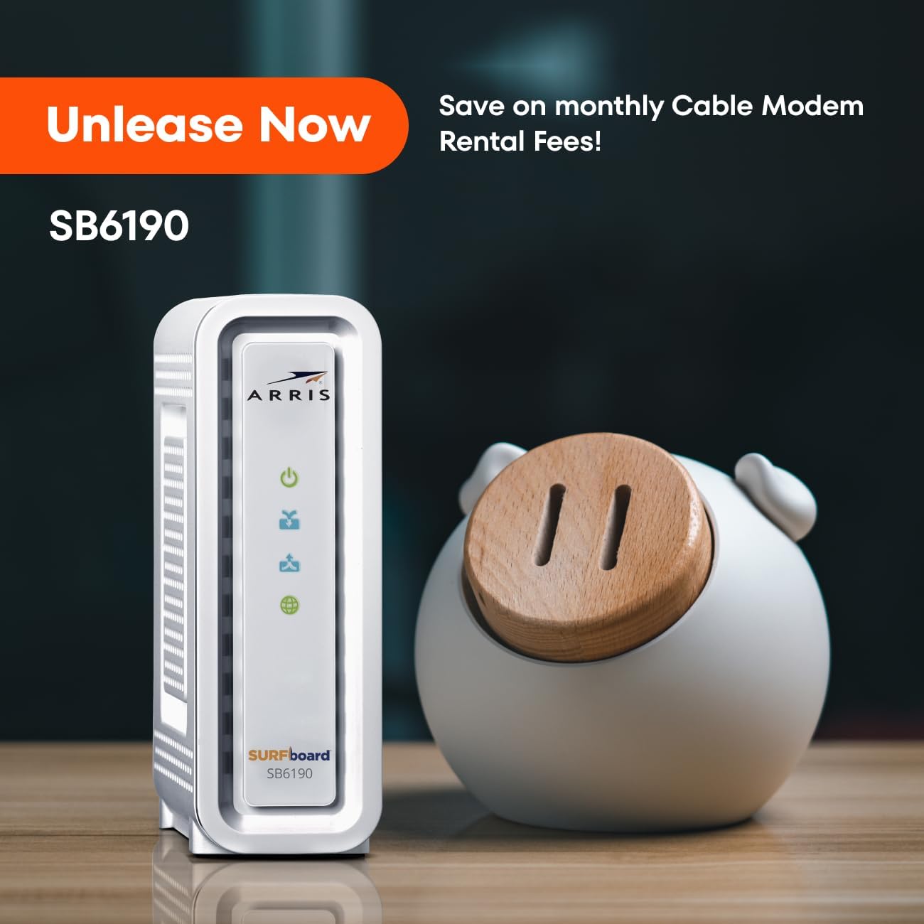 ARRIS SURFboard SB6190 DOCSIS 3.0 32 x 8 Gigabit Cable Modem