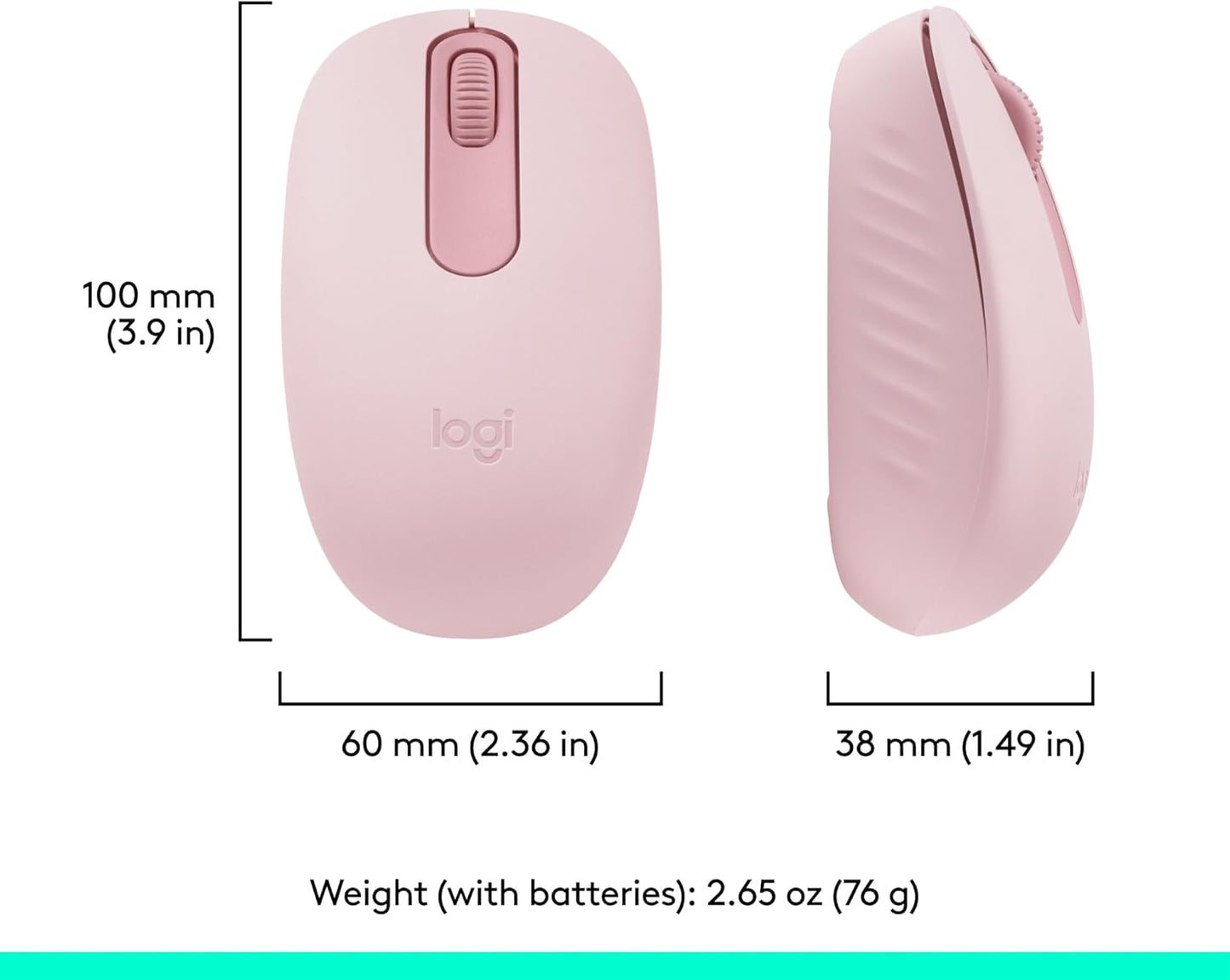 Logitech - M196 Lightweight Bluetooth Wireless Optical Mouse Compact (OPEN BOX)