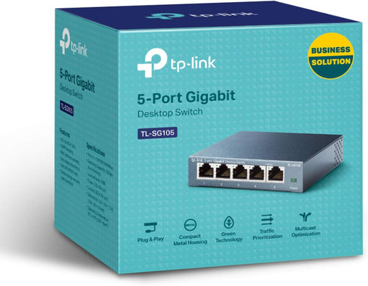 TP-Link TL-SG105 5-Port Gigabit Unmanaged Ethernet Switch