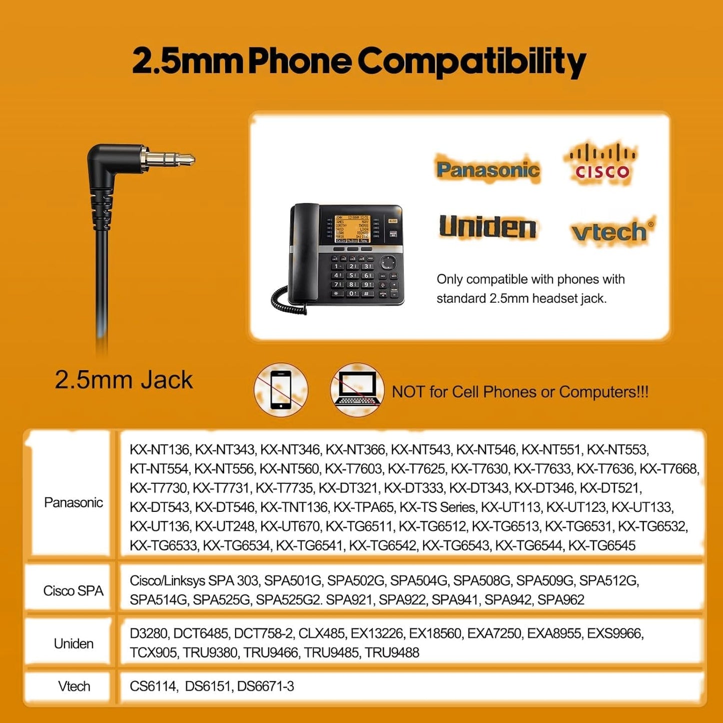 EMAIKER Telephone Headset Call Center Headset