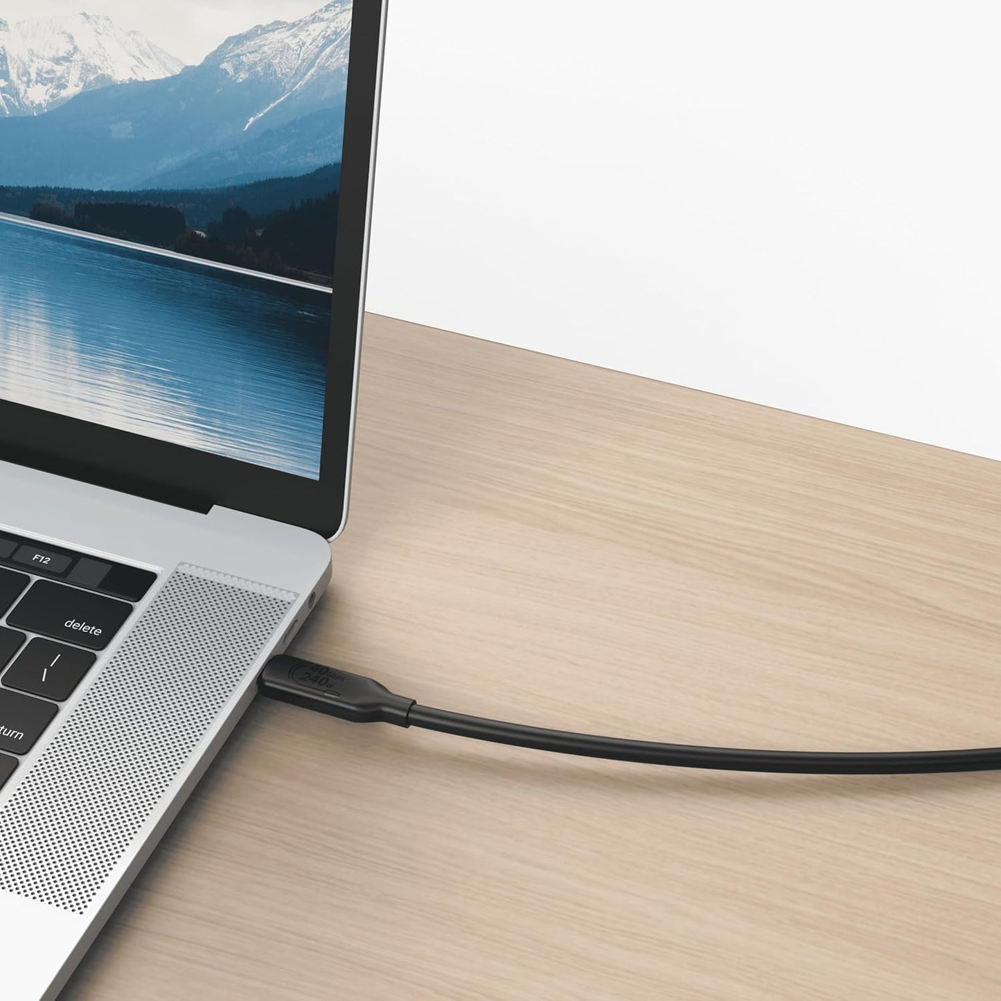 Amazon Basics USB-C to USB-C 4 Fast Charging Cable, 40Gbps, 8K Video, 240W (OPEN BOX)
