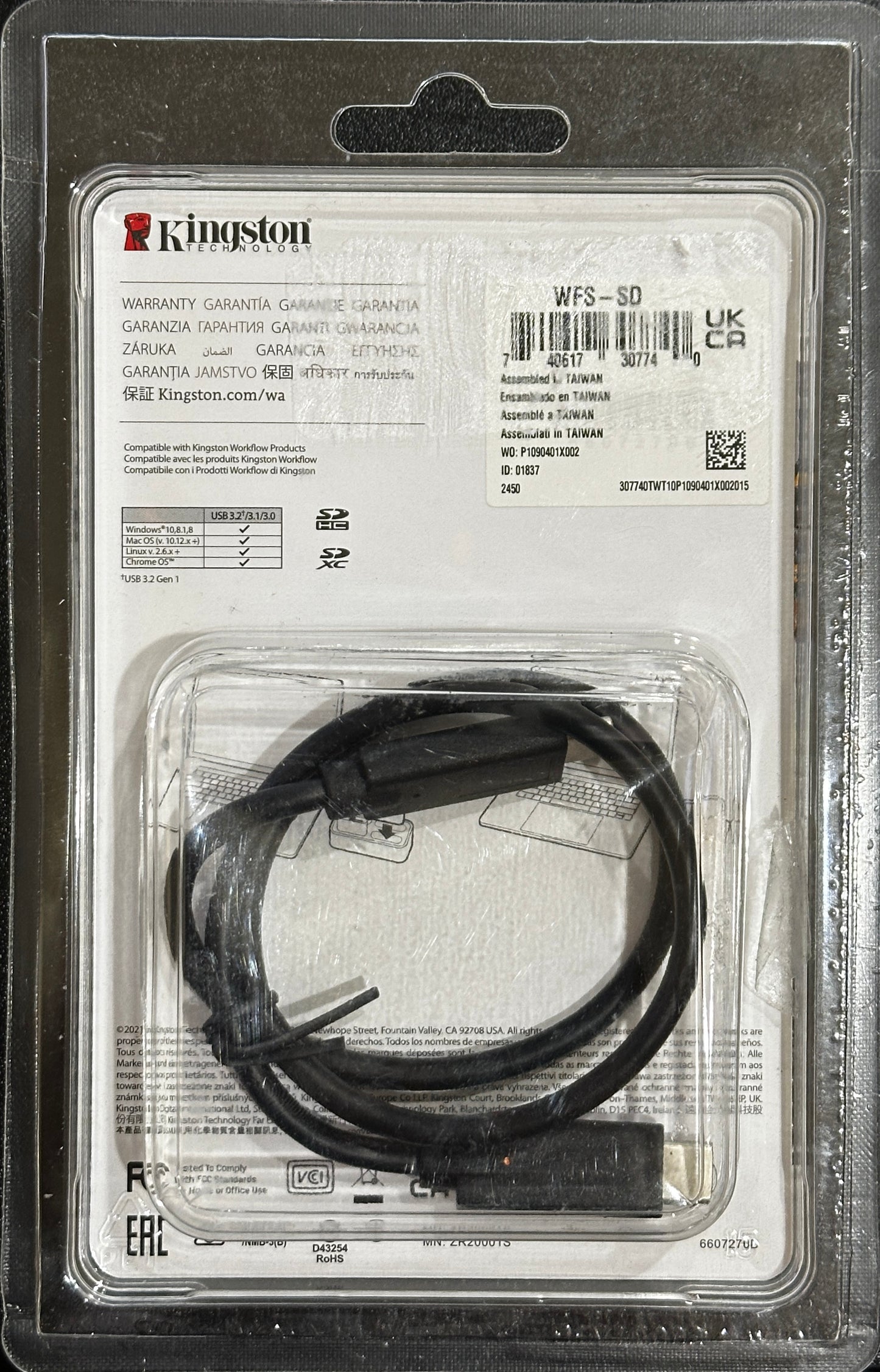Kingston Workflow SD Reader USB 3.2 Gen 1 Workflow Dual-Slot SDHC/SDXC