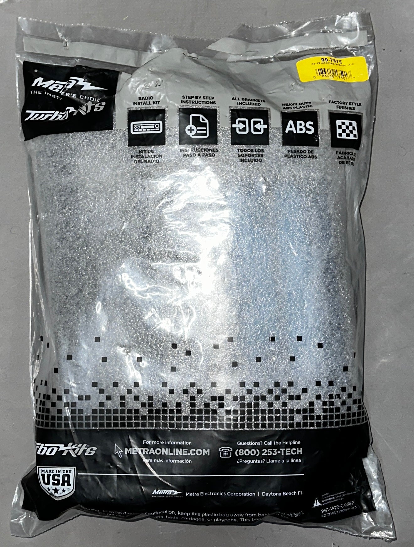 Metra 99-7875 Dash Kit for Honda Accord 2008–2012 – Double/Single DIN