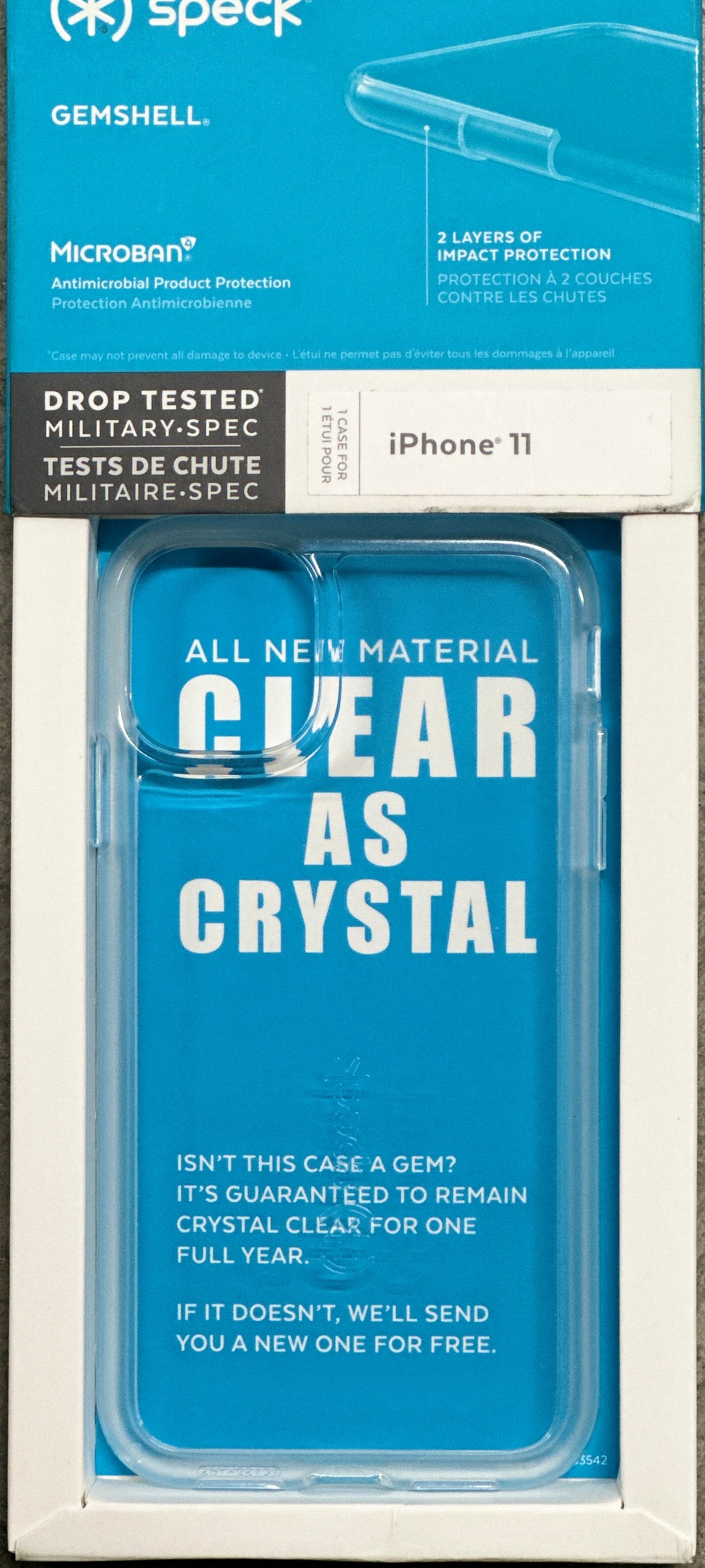 Speck GemShell Bumper Case for iPhone 11 / XR – Clear Protection & Military-Grade Durability