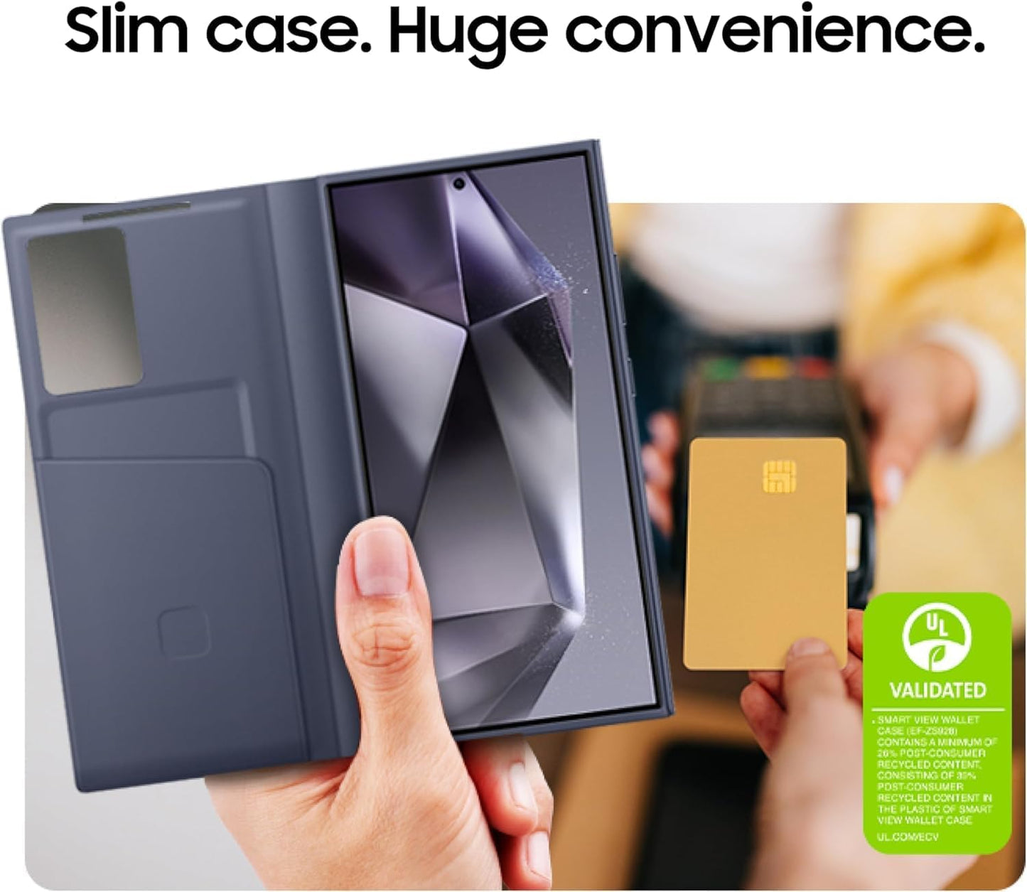 SAMSUNG Galaxy S24 Ultra S-View Wallet Phone Case - Black (OPEN BOX)