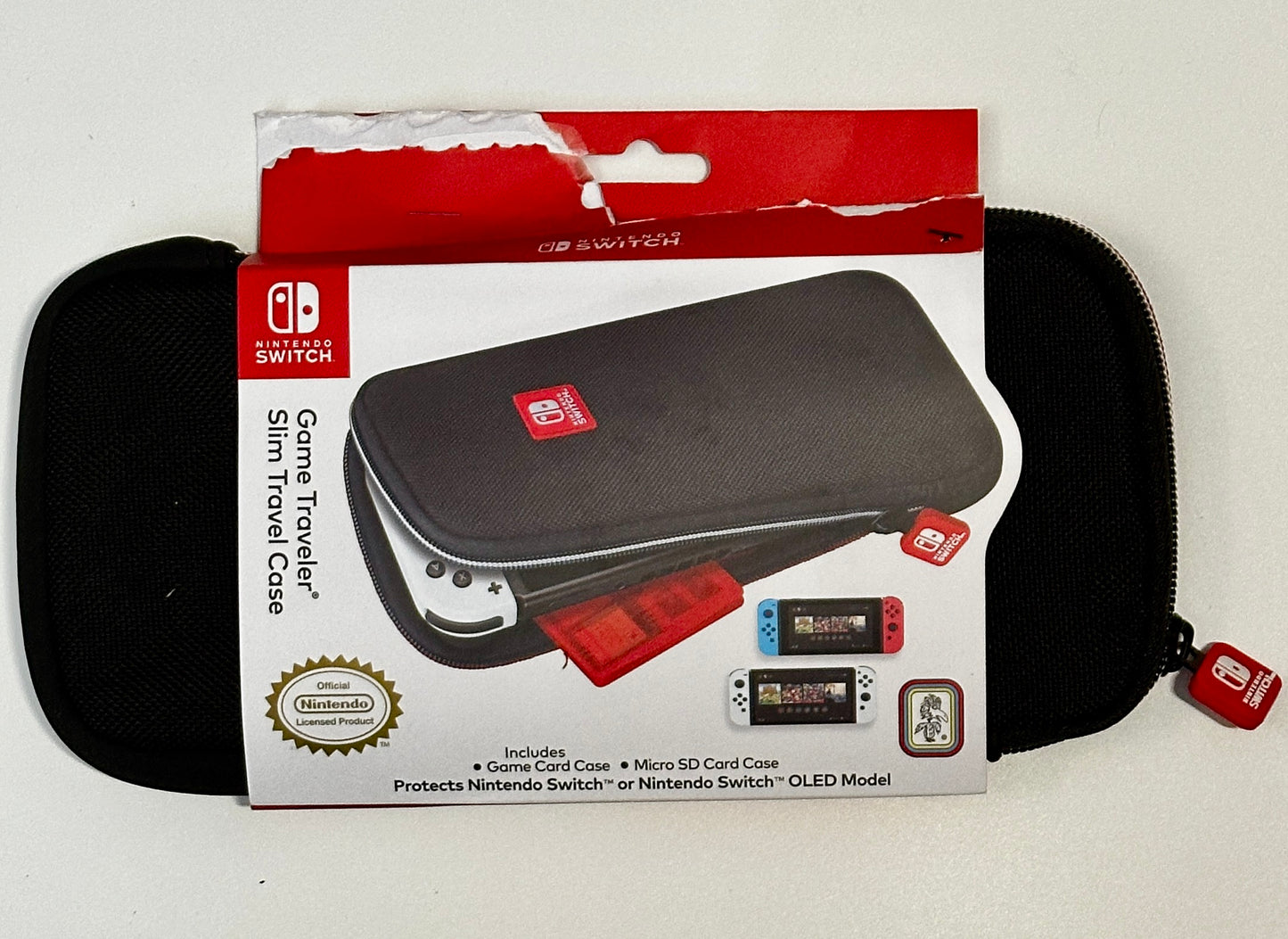 RDS Game Traveler Deluxe Case for Nintendo Switch OLED/Slim – Licensed – Black