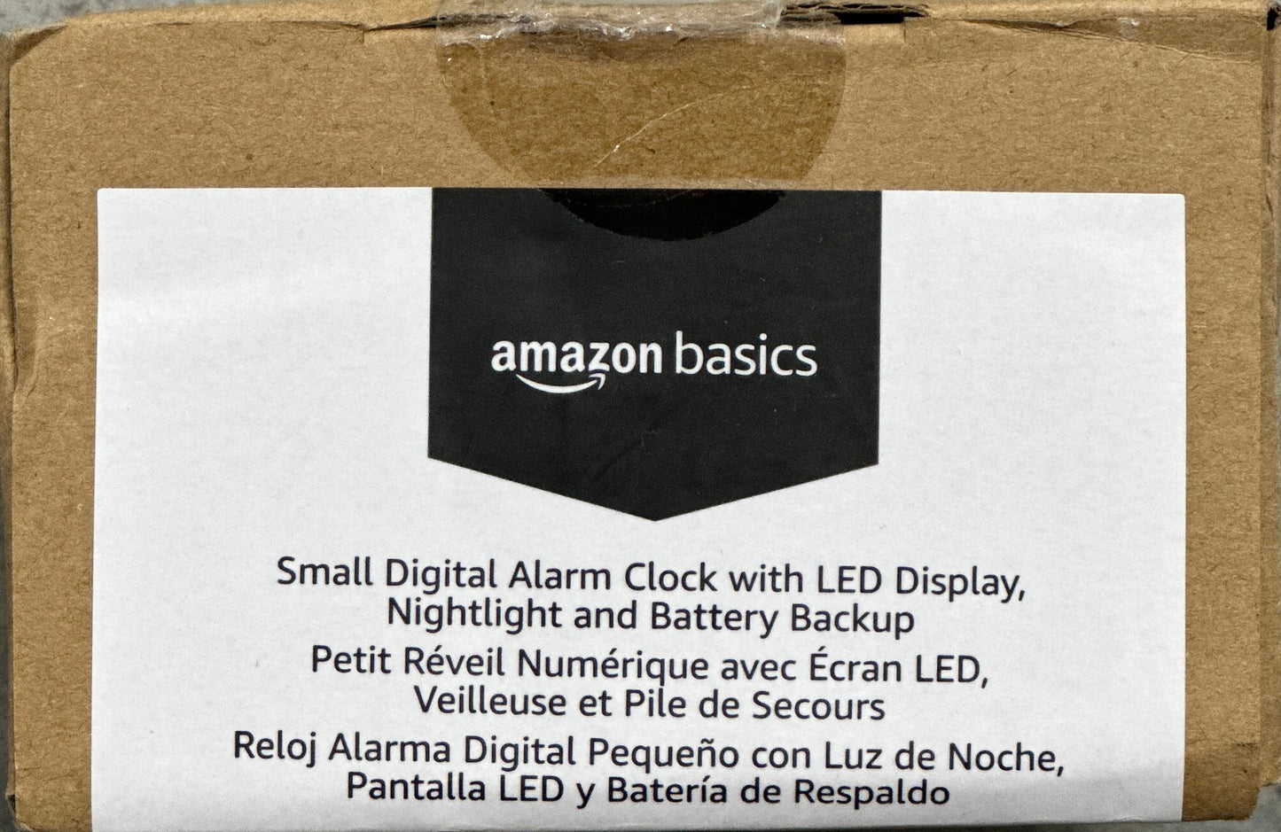 Amazon Basics Small Digital Alarm Clock – LED Display