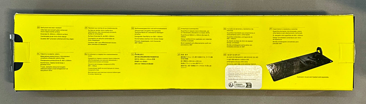 Corsair MM350 PRO Spill-Proof Gaming Mouse Pad Extended XL Grunge 36.6" x 15.7"