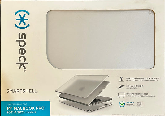 Speck SmartShell Case for MacBook Pro 14" (M3/M2/M1) – Scratch-Resistant Clear Hardshell