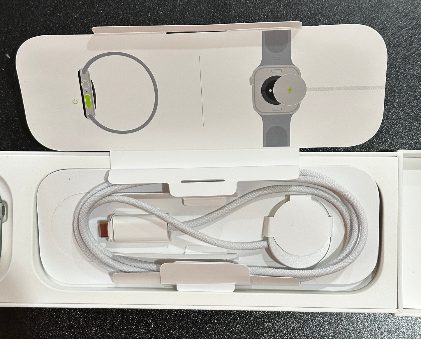 Apple Watch Series 10 42mm Silver Aluminum - Dark Blue Sport Band