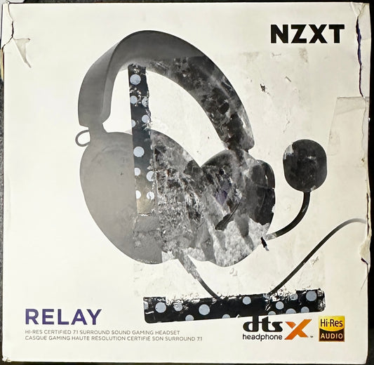 NZXT Relay Wired PC Gaming Headset AP-WCB40-B2 – Hi-Res Audio DTS 7.1 Surround Black