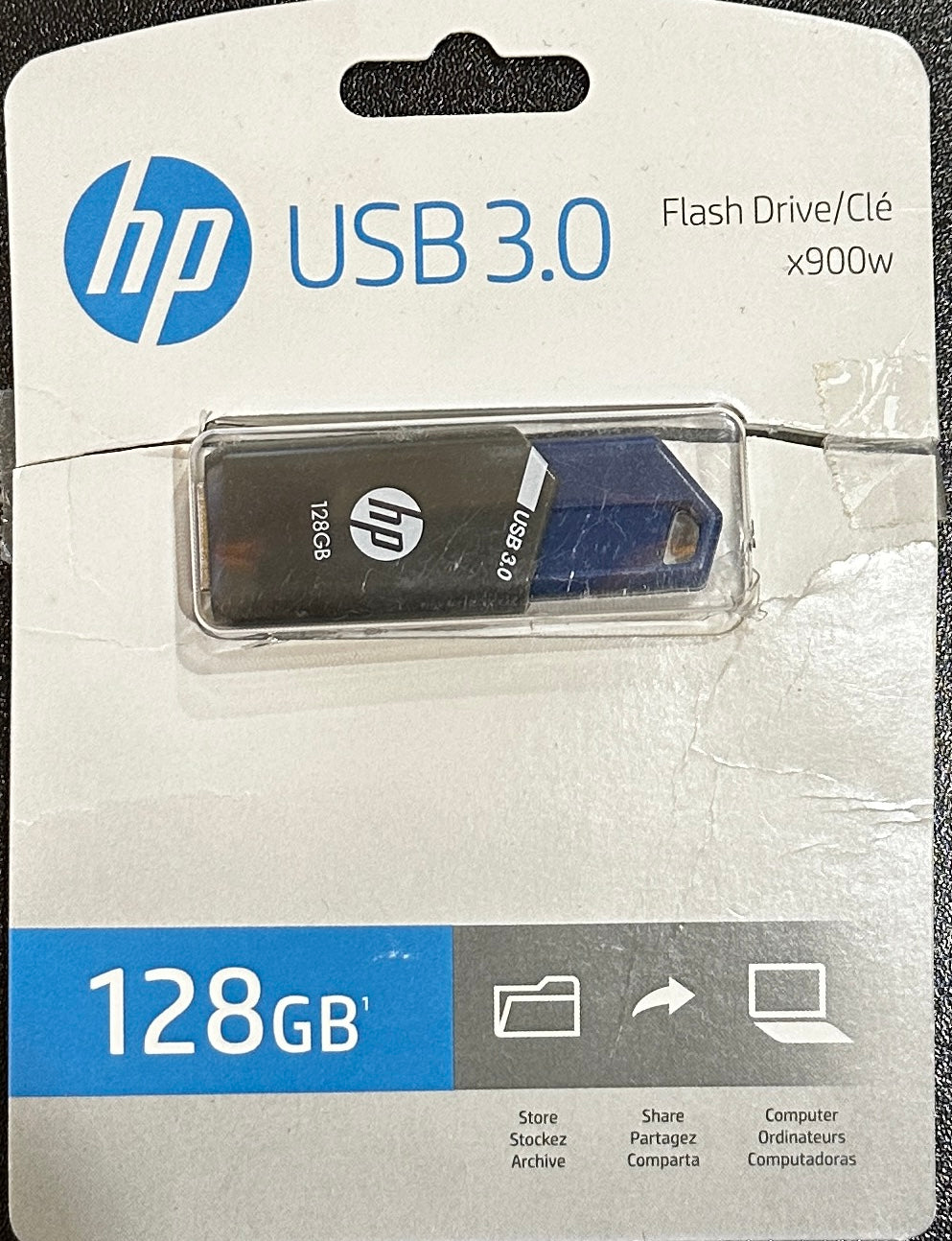 HP 128GB USB 3.0 2.0 Flash Drive Thumb Drive  (OPEN BOX)