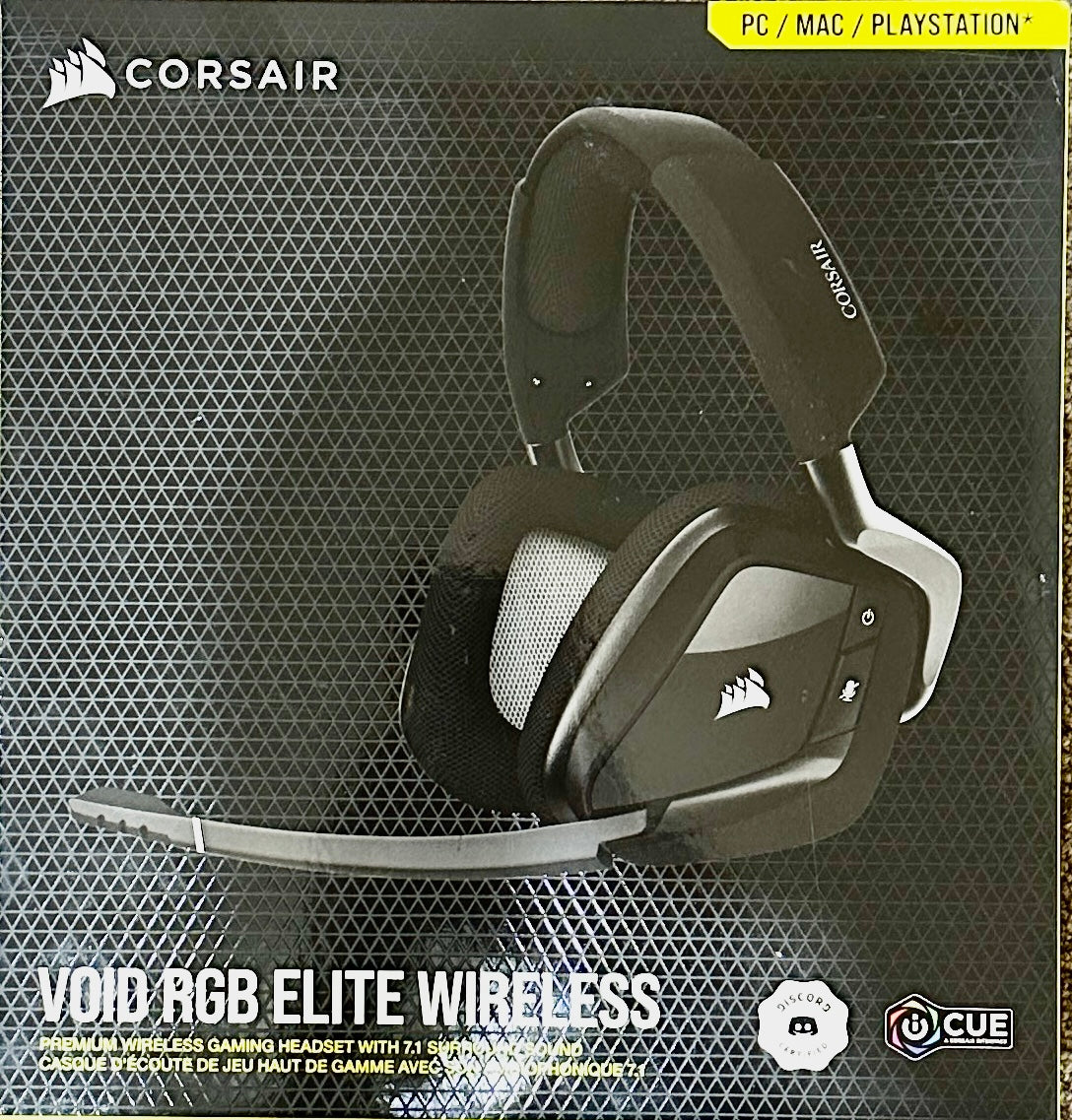CORSAIR VOID RGB ELITE Wireless Gaming Headset – 7.1 Surround Sound