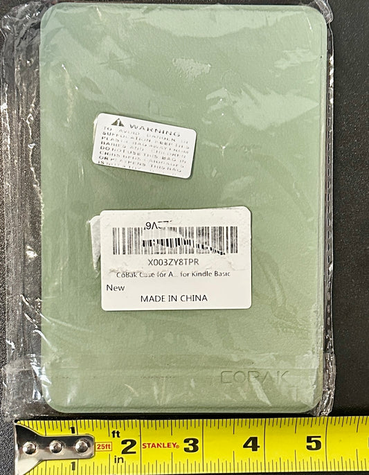 CoBak Case 6 Inch for Kindle 2024/2022 Gen 11 – PU Leather Smart Cover, Sage