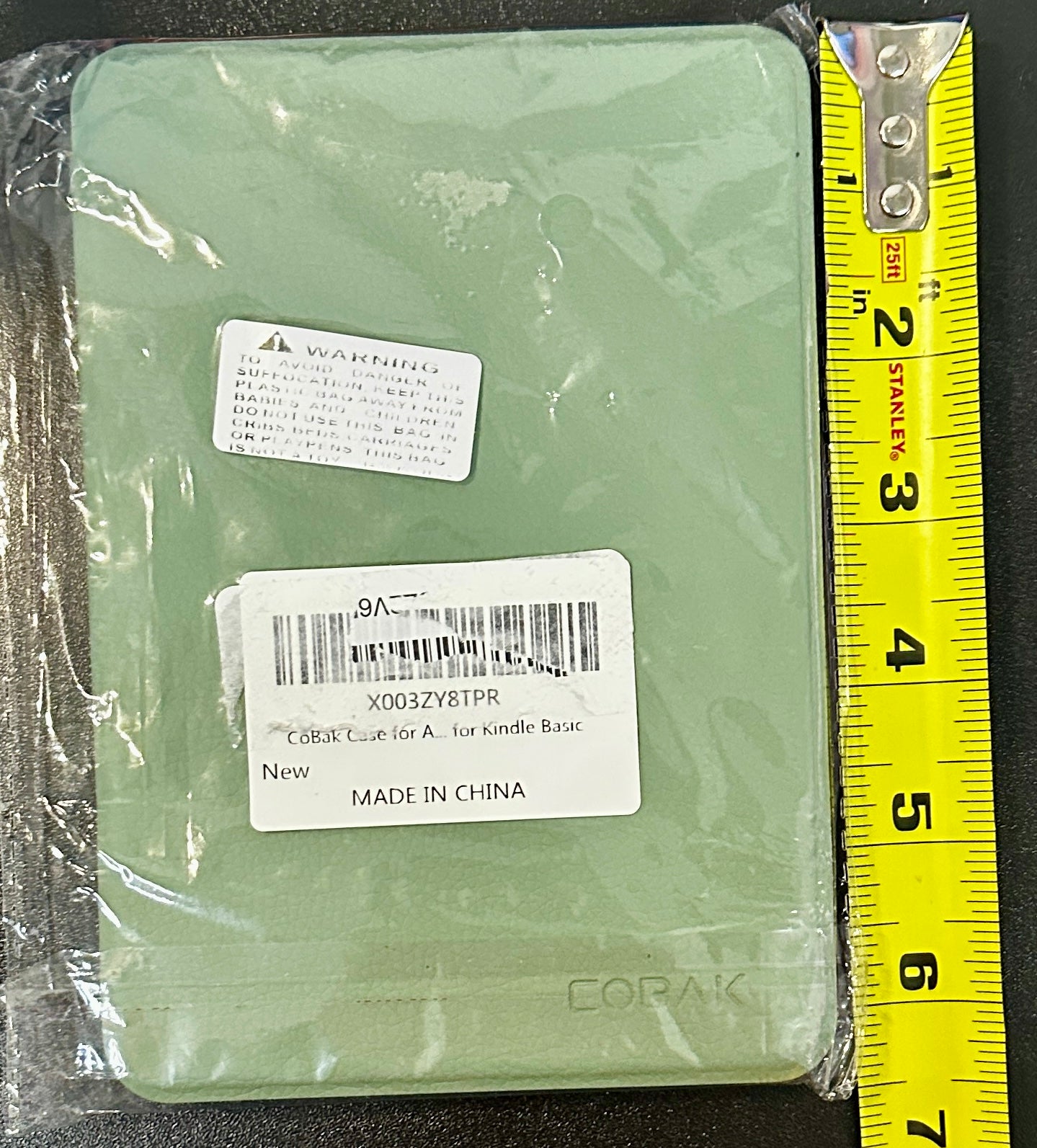 CoBak Case 6 Inch for Kindle 2024/2022 Gen 11 – PU Leather Smart Cover, Sage