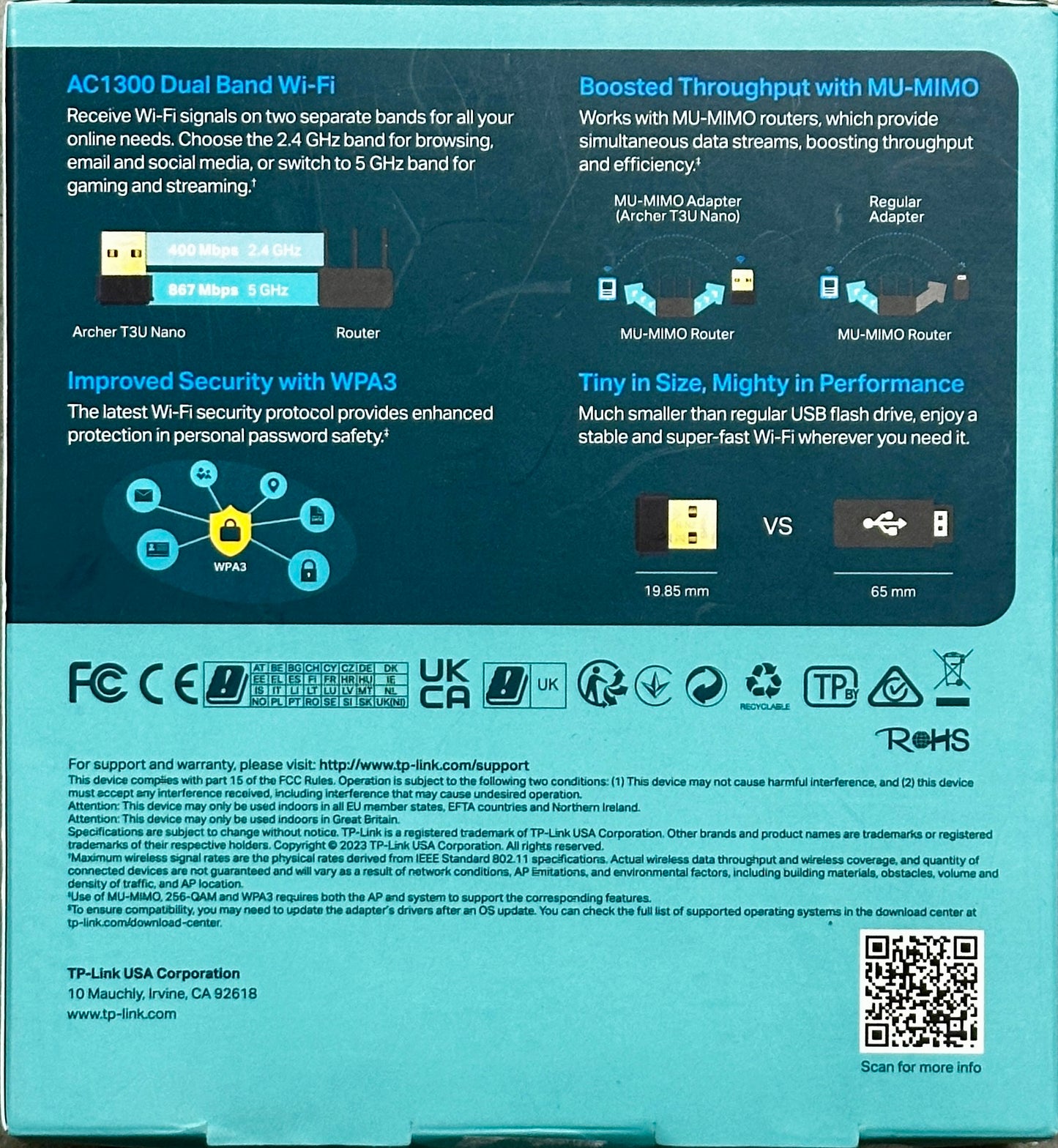 TP-Link Archer T3U Nano USB WiFi Adapter – AC1300